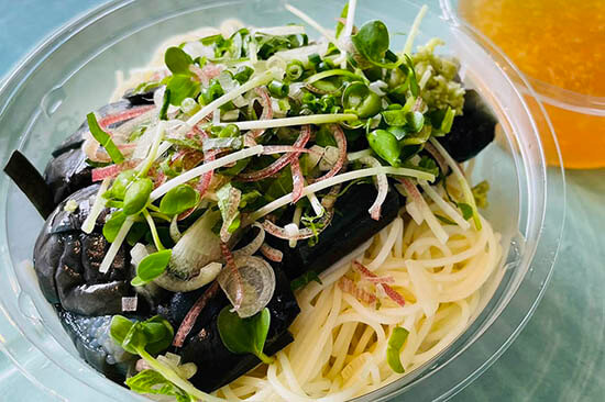なすの煮びたし冷製パスタ（夏季限定）